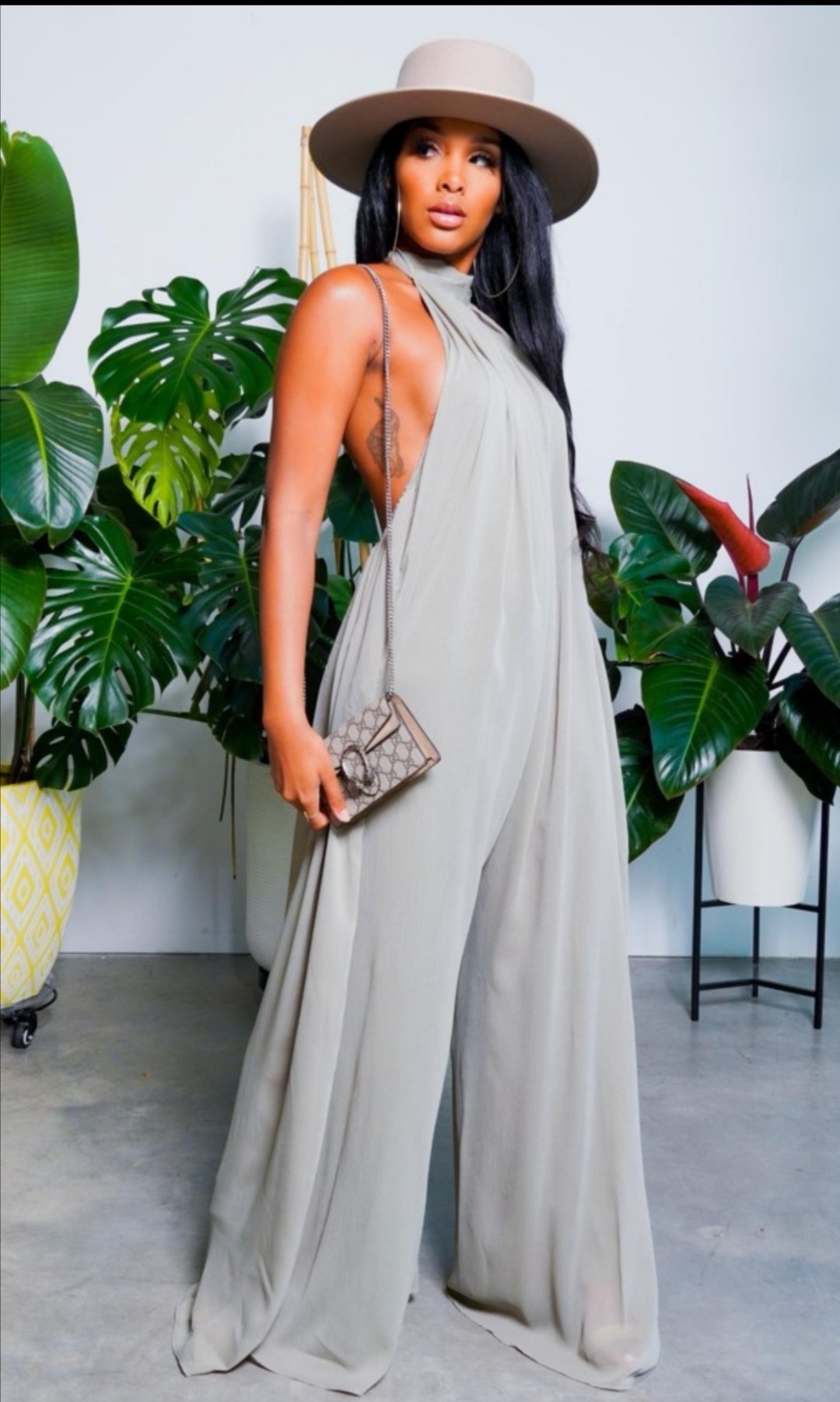 long wide leg jumpsuit